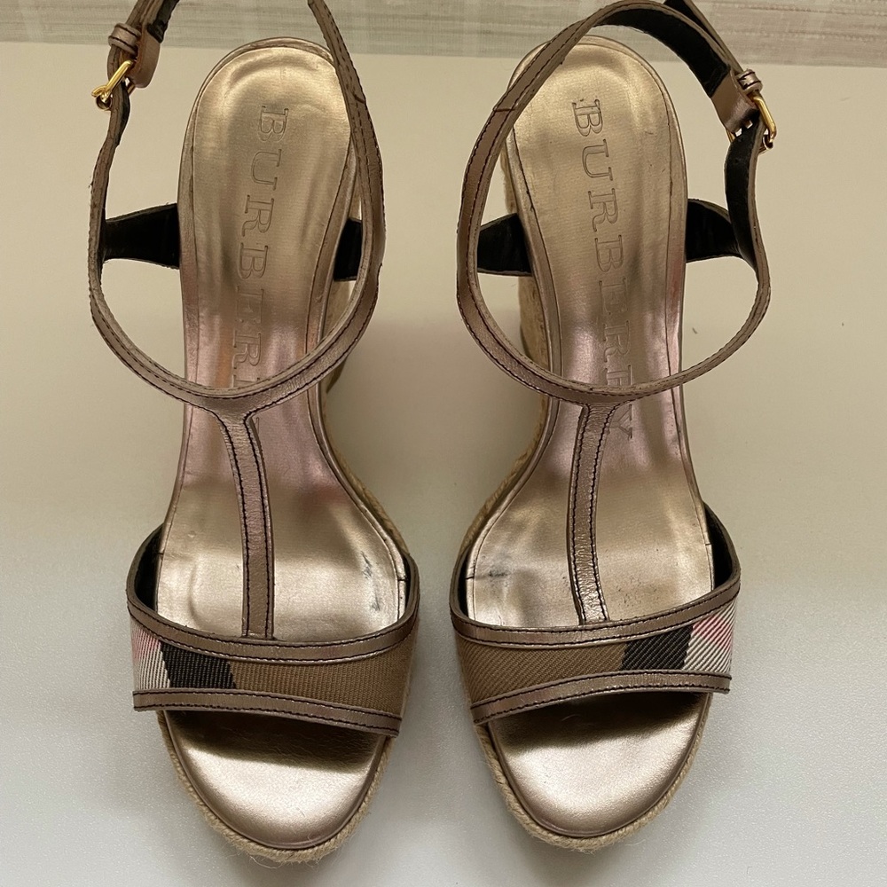 Burberry Wedge Sandals